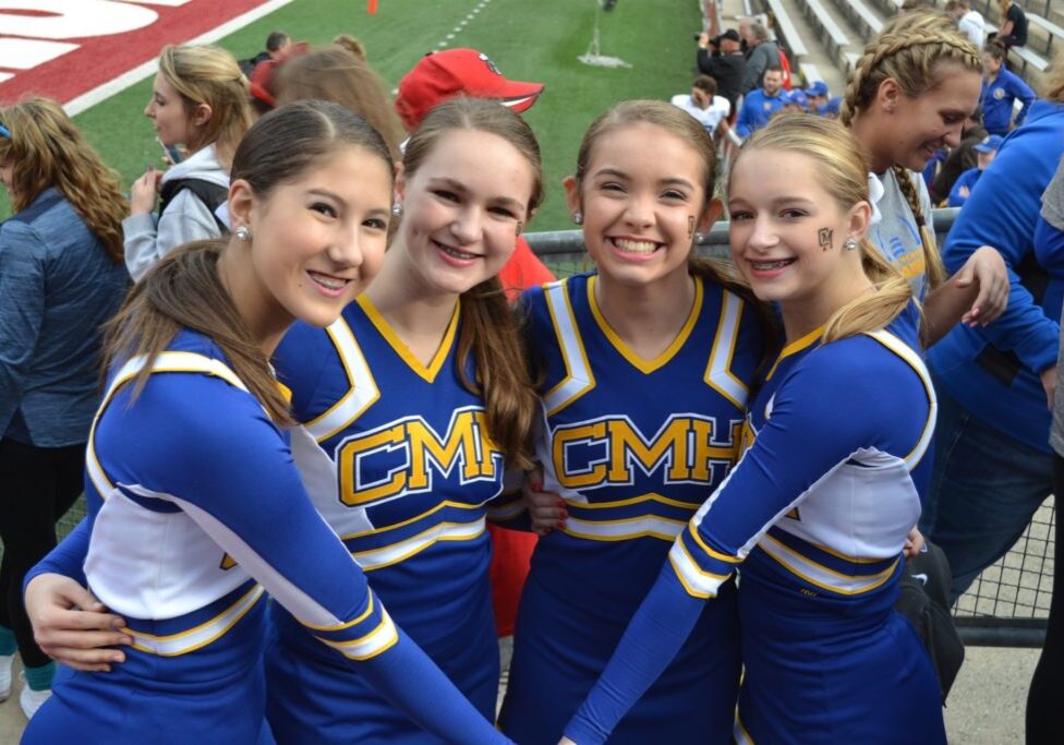 CMH Cheerleaders smile